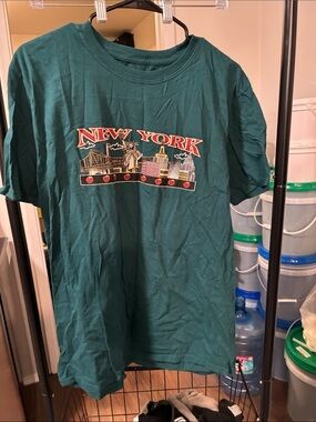 Teal 'New York' Graphic T‑Shirt